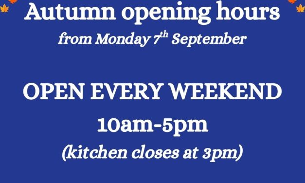 Autumn opening hours